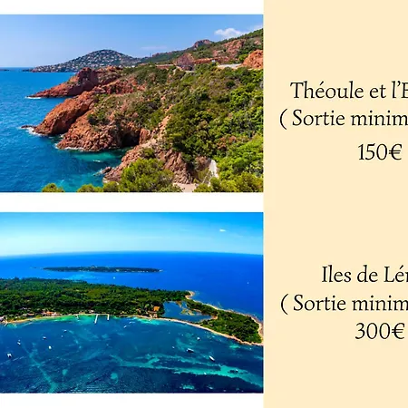 Côte D'azur Sur Un Navire De Plaisance Hotel en barco Mandelieu